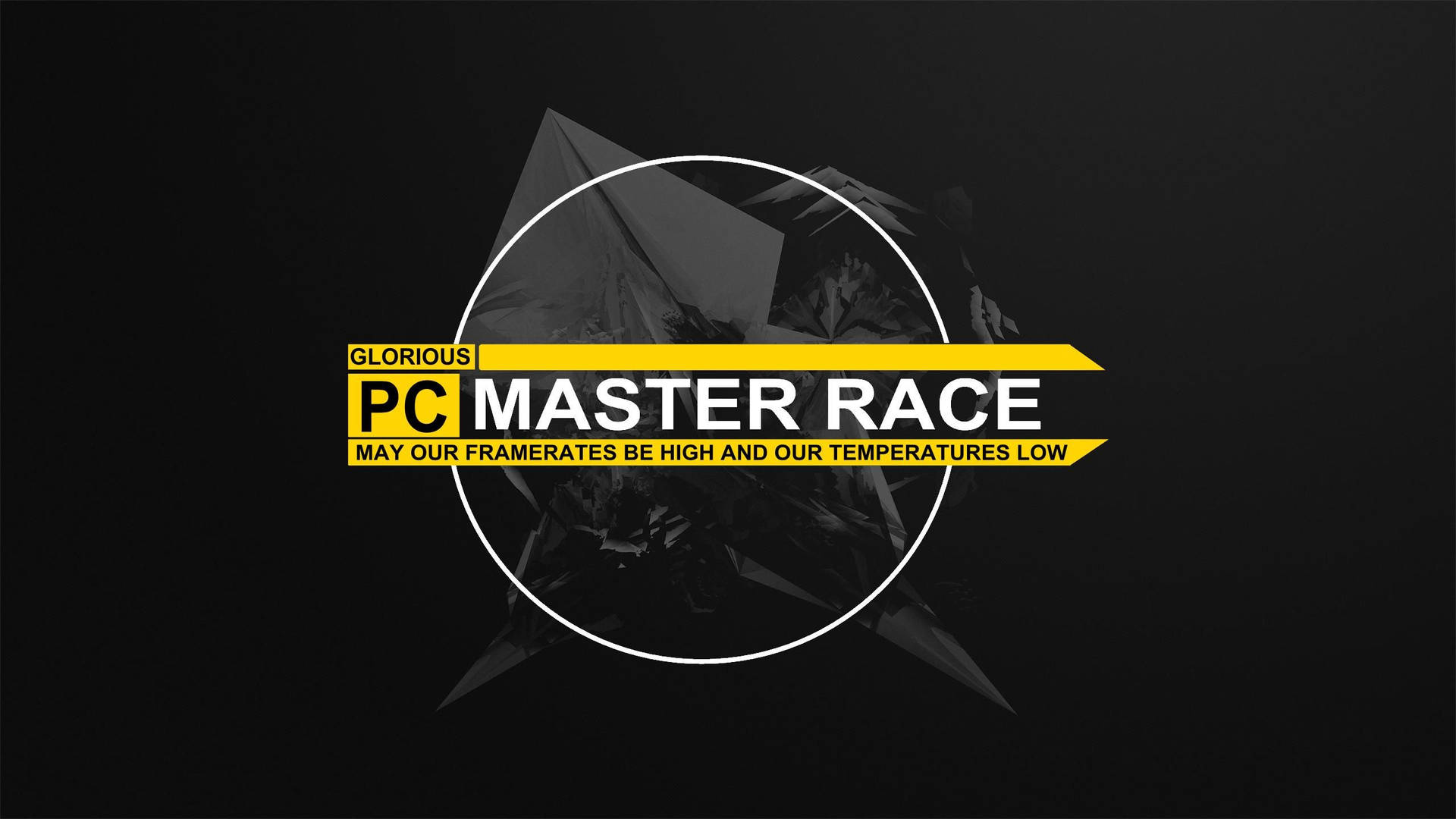 Pc Master Race Abstract Figures Wallpaper