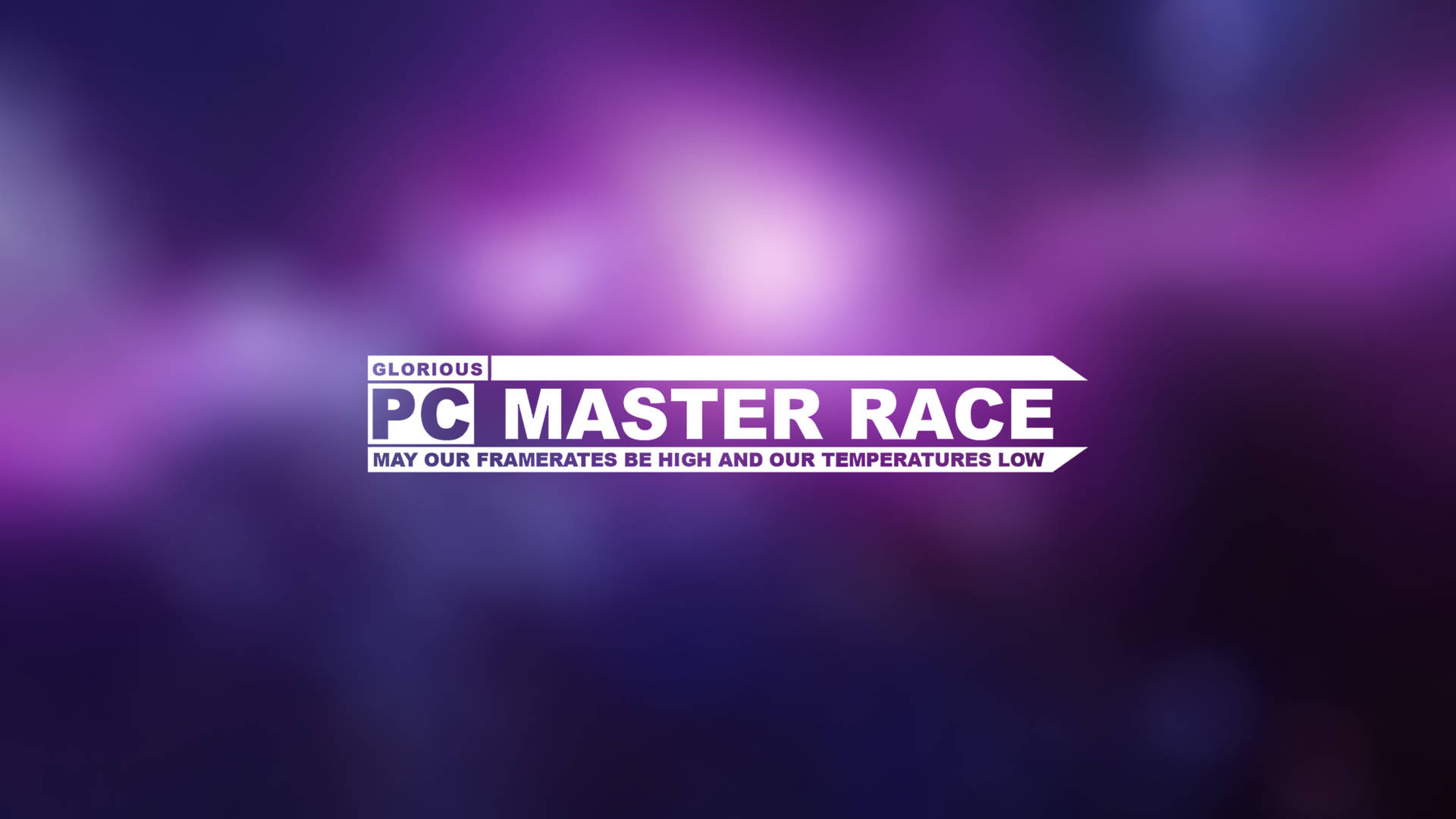 Pc Master Race Blurred Violet Wallpaper