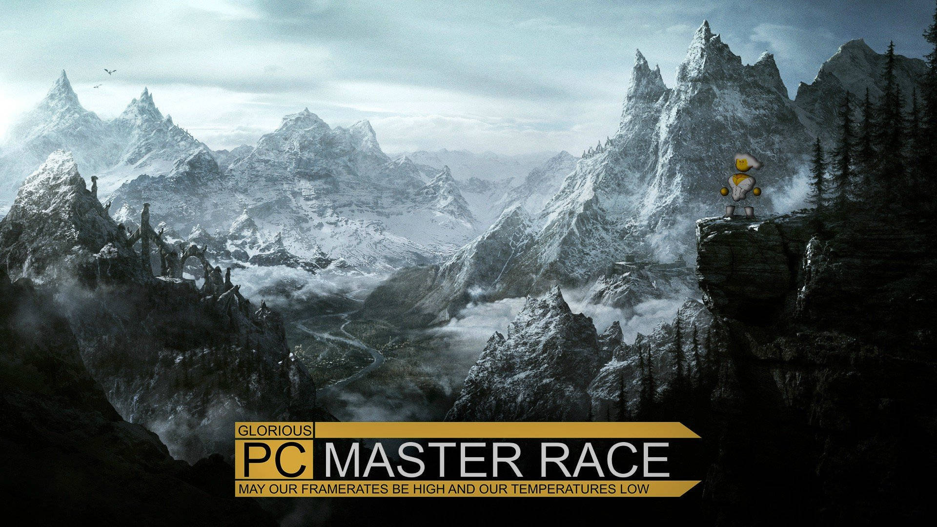 Pc Master Race Mountain Landscape Wallpaper