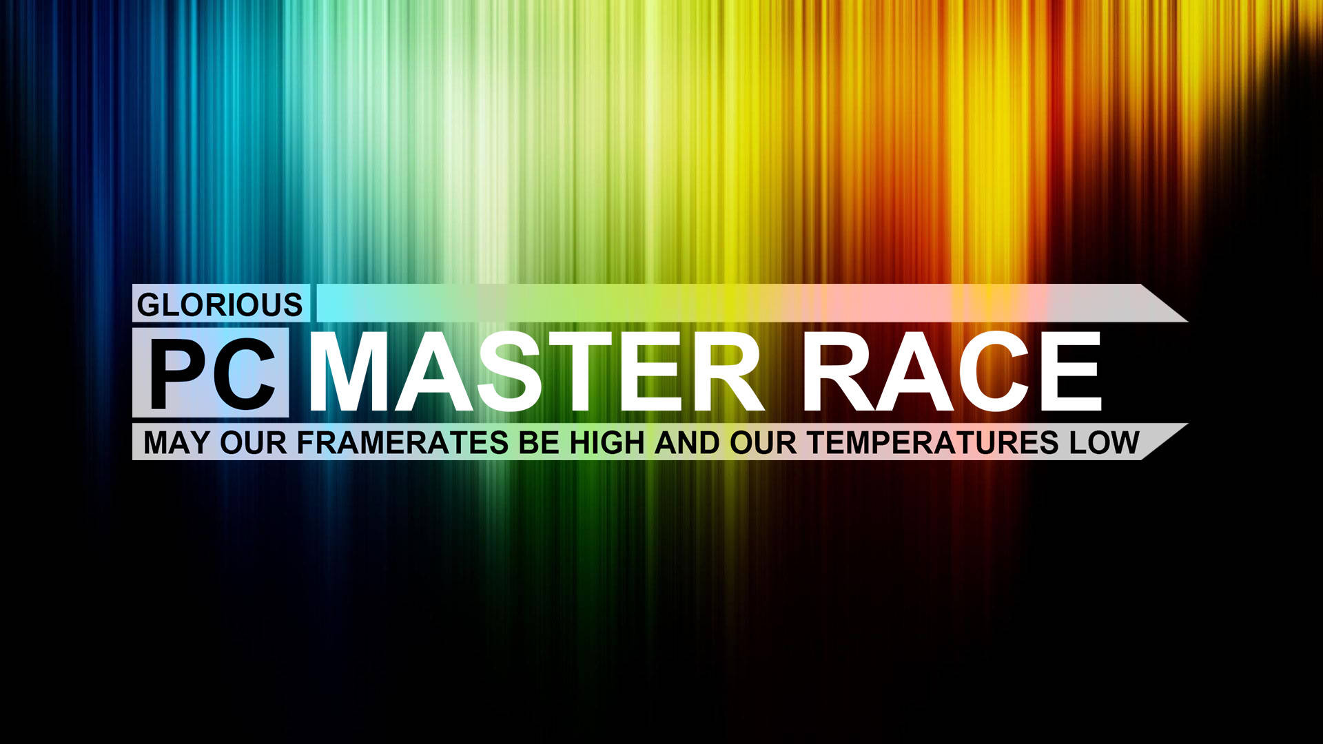 Pc Master Race Rainbow Wallpaper