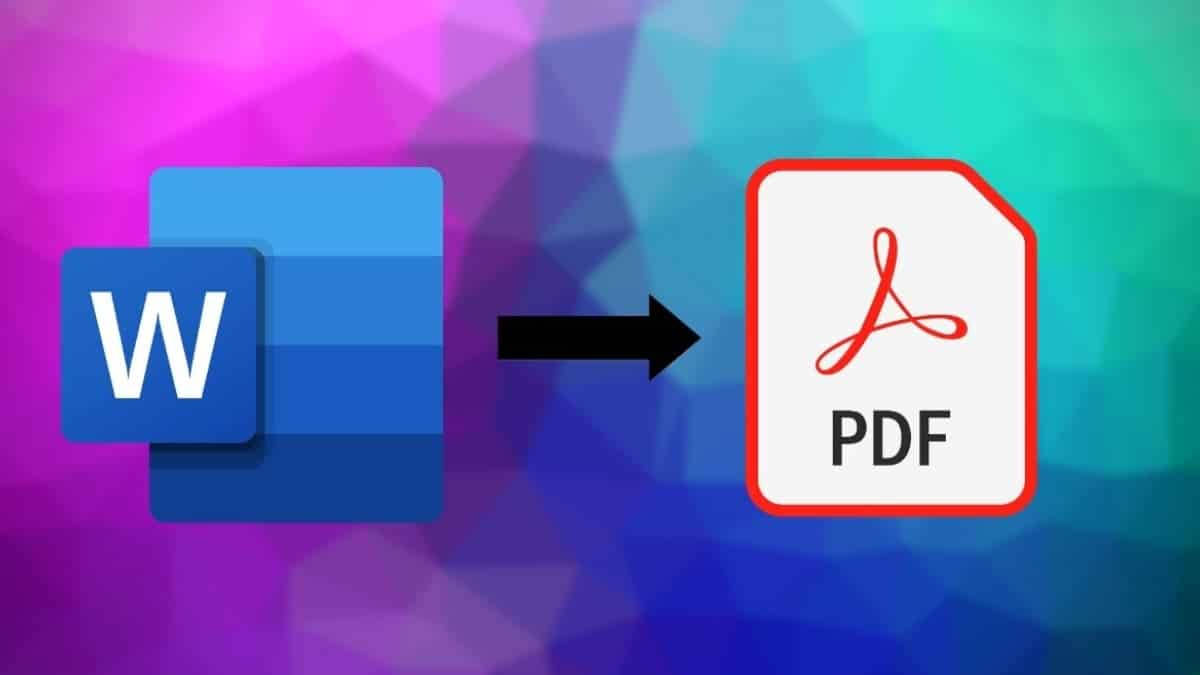 PDF- og Microsoft Word-ikoner over en lyseblå baggrund. Wallpaper