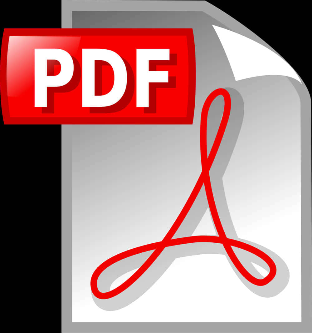 Pdf File Icon With Red Ribbon Wallpaper