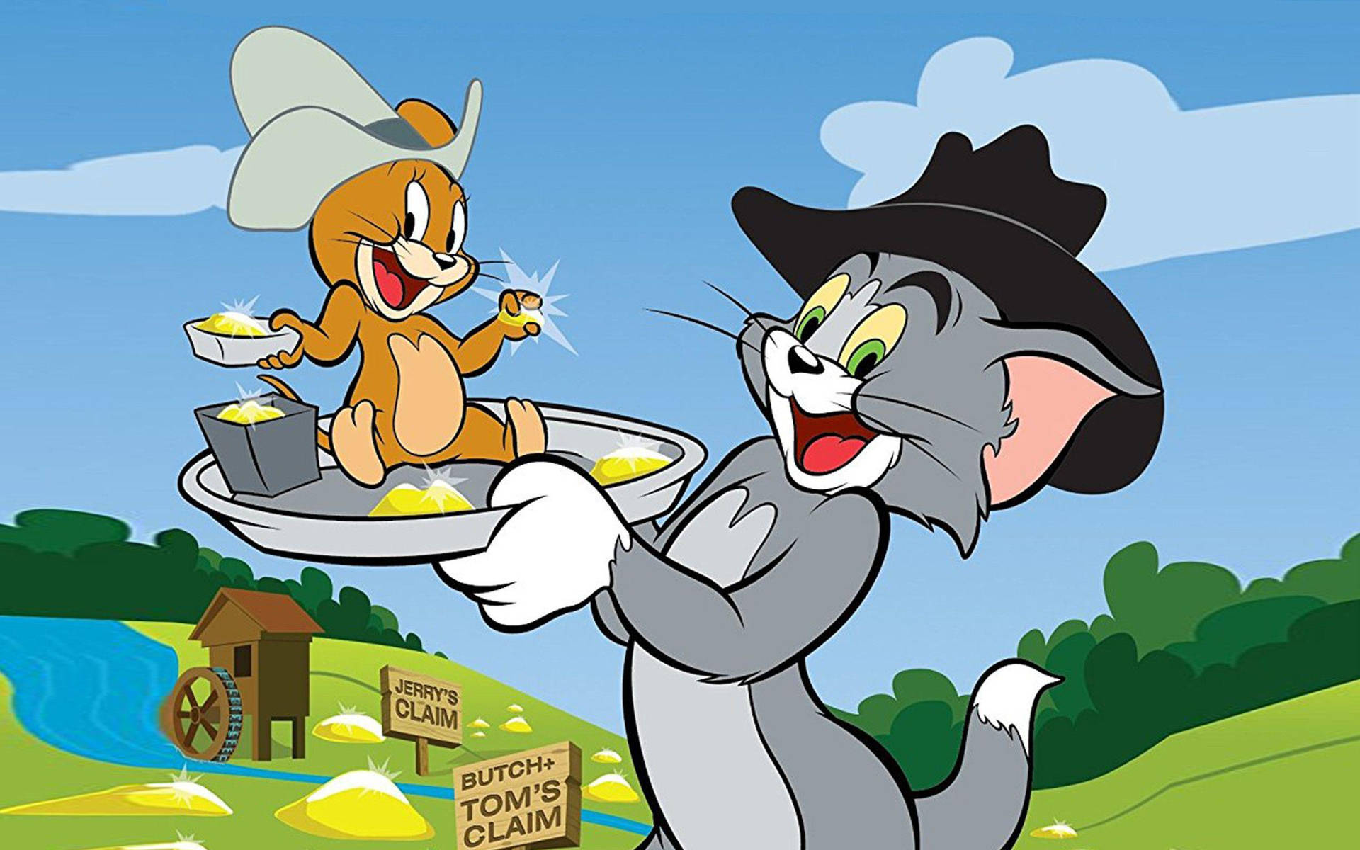 Download Tom Og Jerry Sød Wallpaper Wallpaper