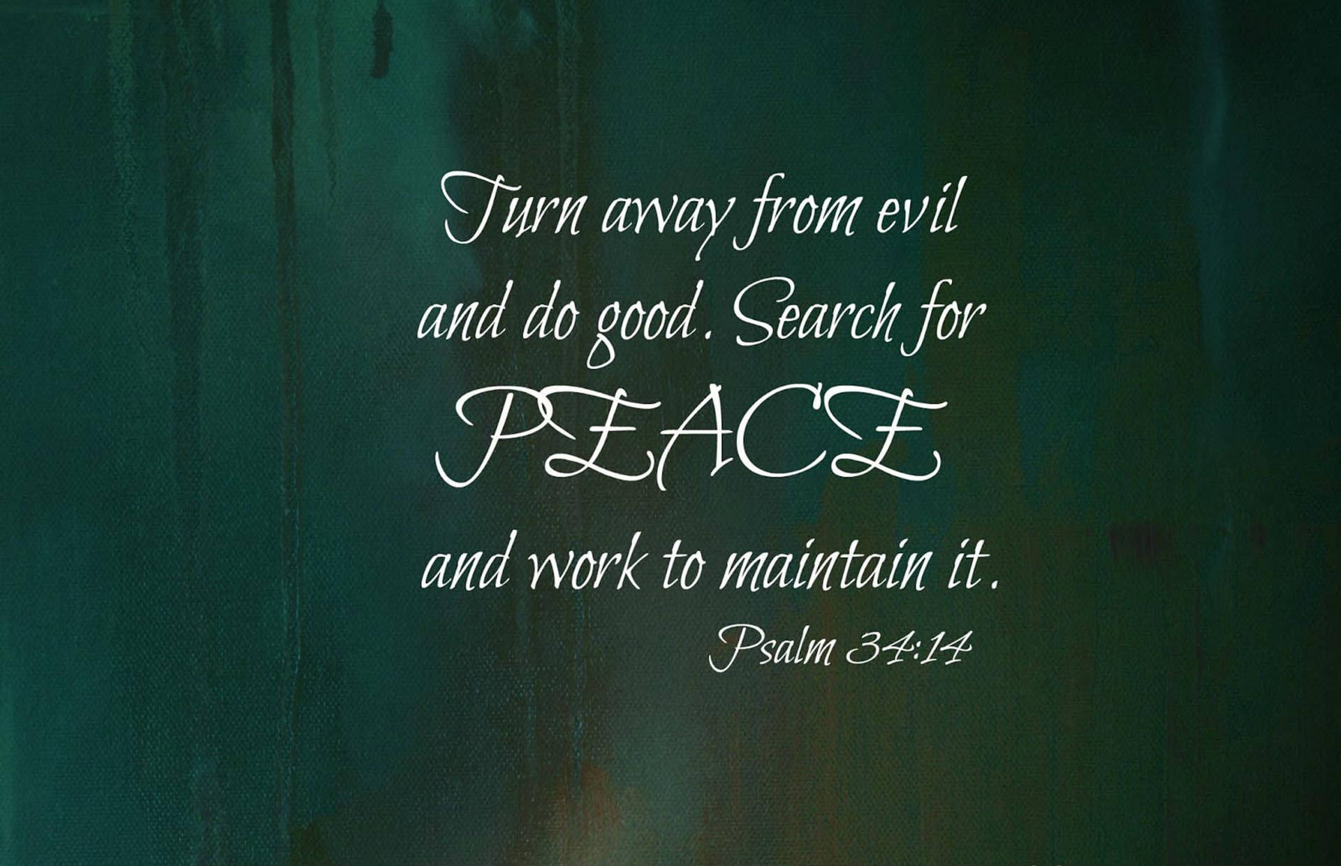 Peace Bible Quote Wallpaper