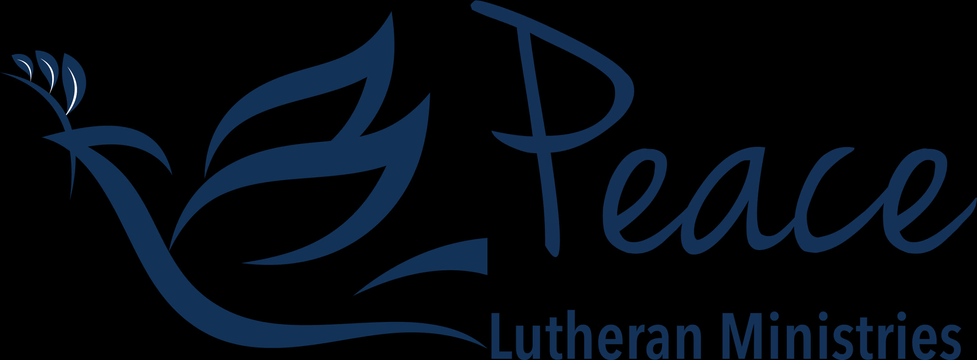 Peace Lutheran Ministries Logowith Dove PNG