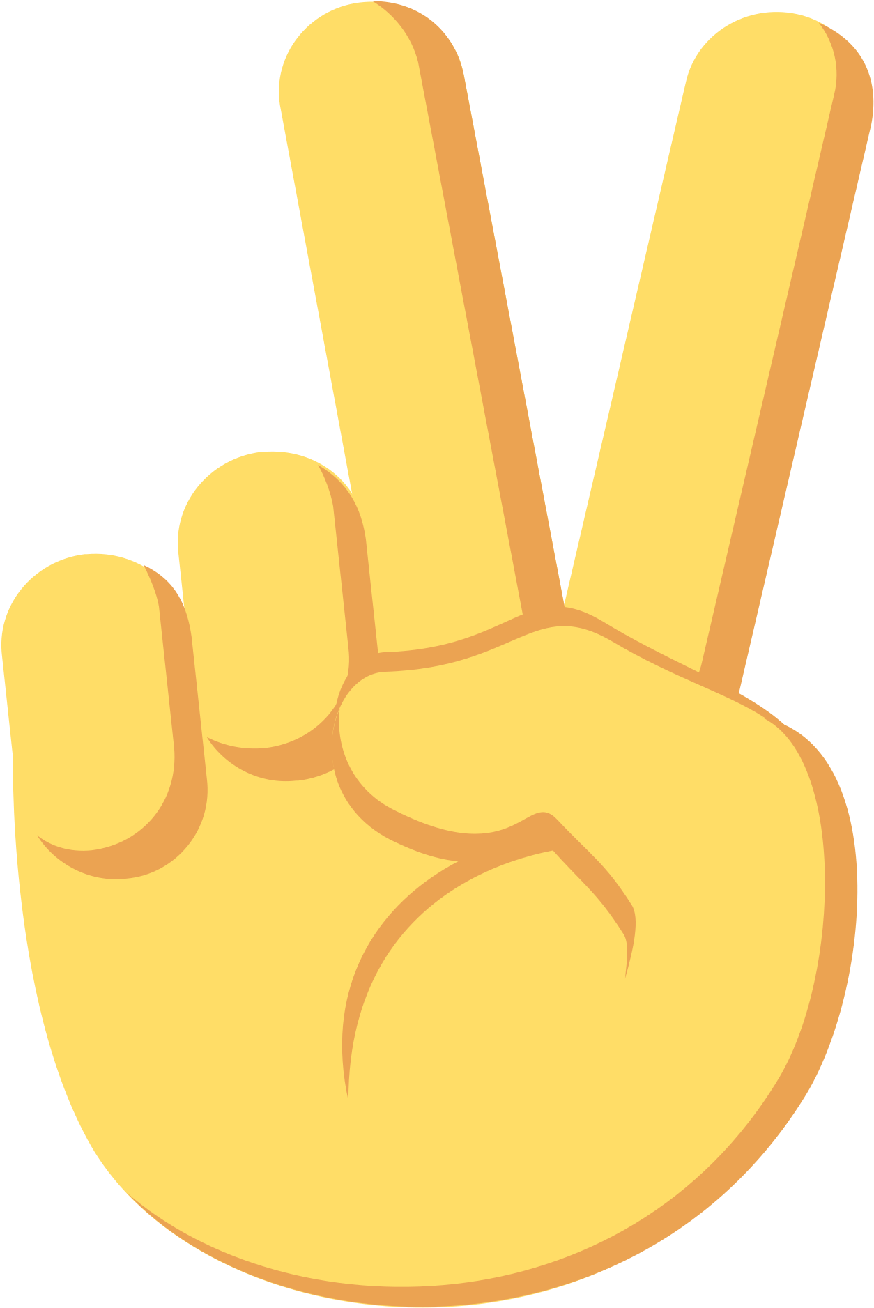 Peace Sign Emoji Graphic PNG