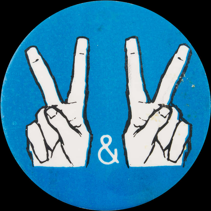 Peace Sign Handsand Ampersand PNG