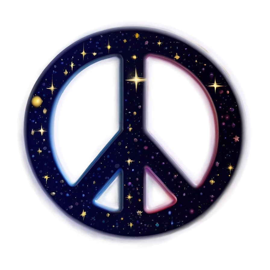 Download Peace Sign In Space Png Mrn | Wallpapers.com