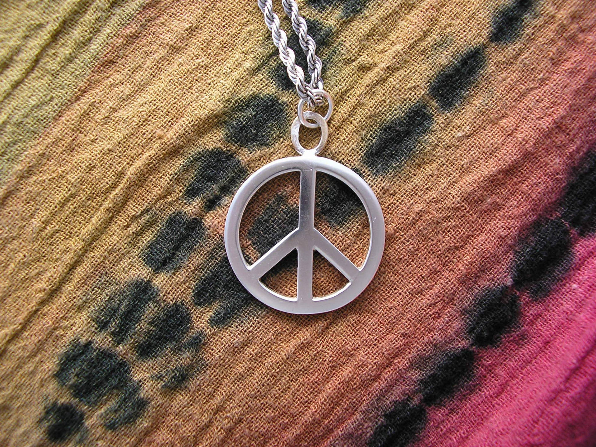 Peace Symbol Necklace Background