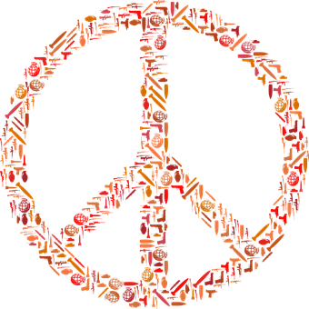 Peace Symbol Weapons Design PNG