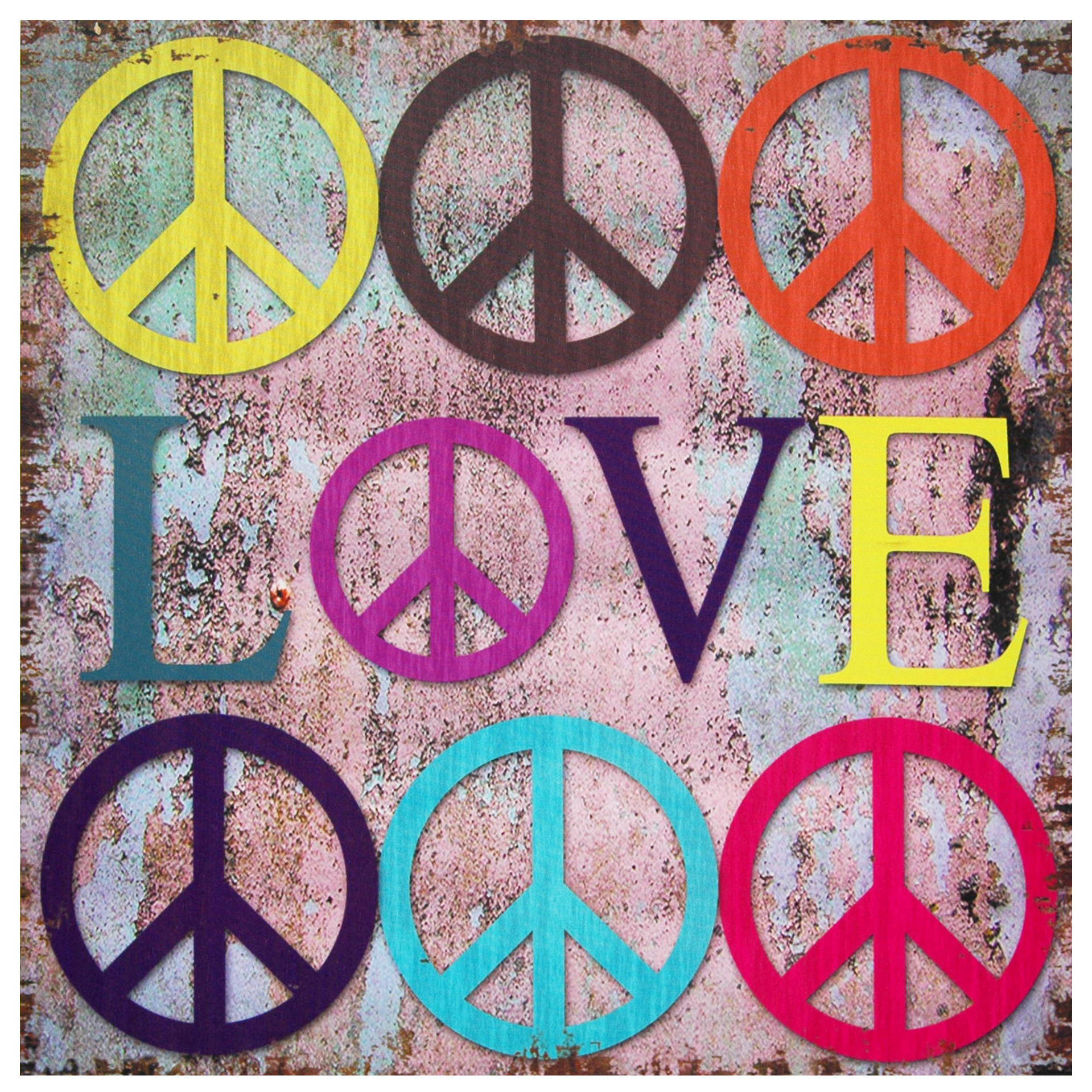 Peace Symbols With Love Wallpaper
