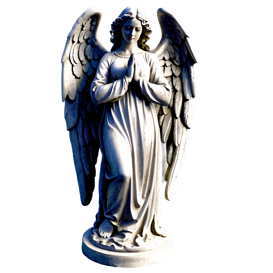 Peaceful Angel Statue Png Bty94 PNG