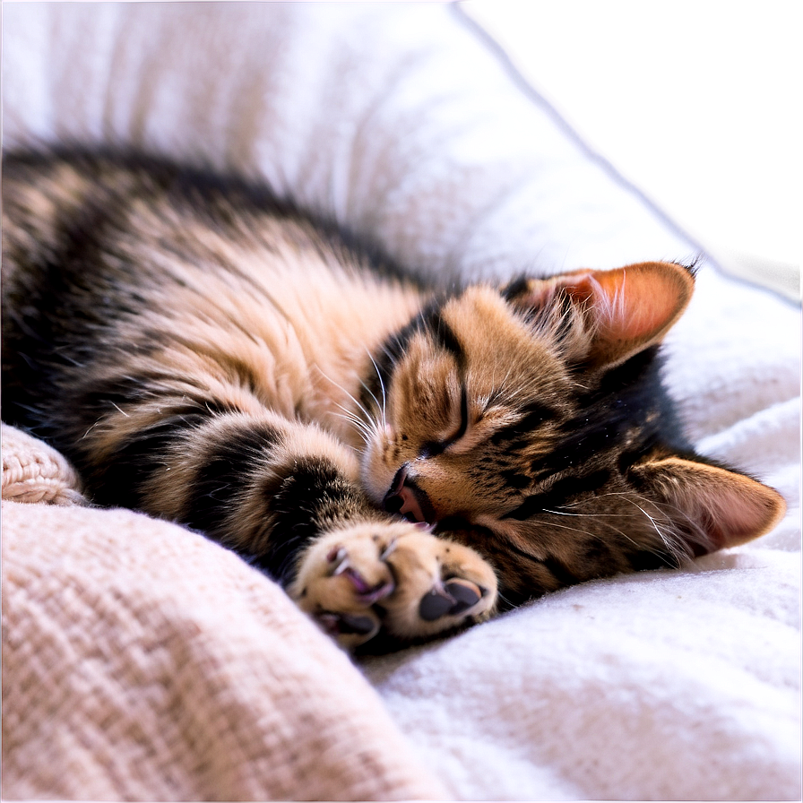 Peaceful Kitten Nap Png 21 PNG