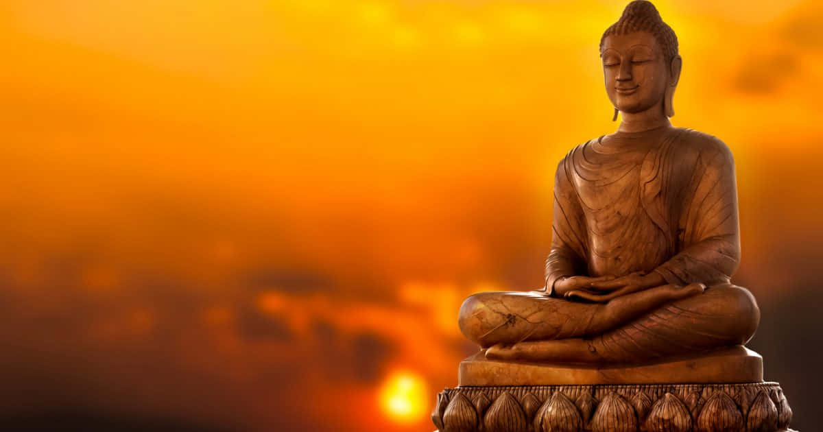 Imagemde Buda Meditando Pacificamente.