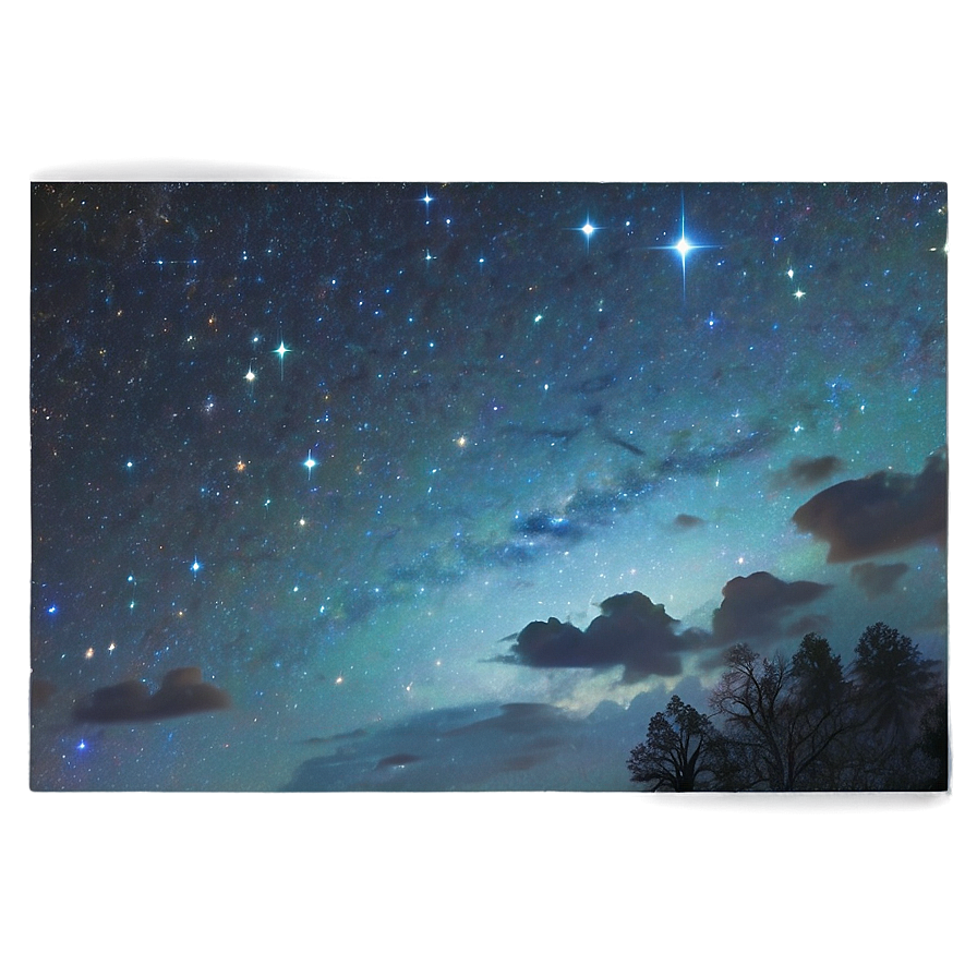 Peaceful Starry Sky Png 06252024 PNG