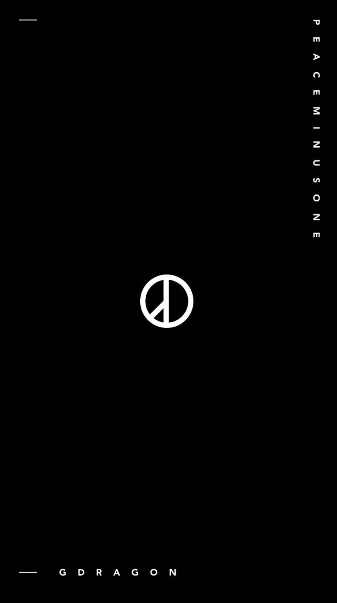 Peaceminusone Officielt Logo Wallpaper