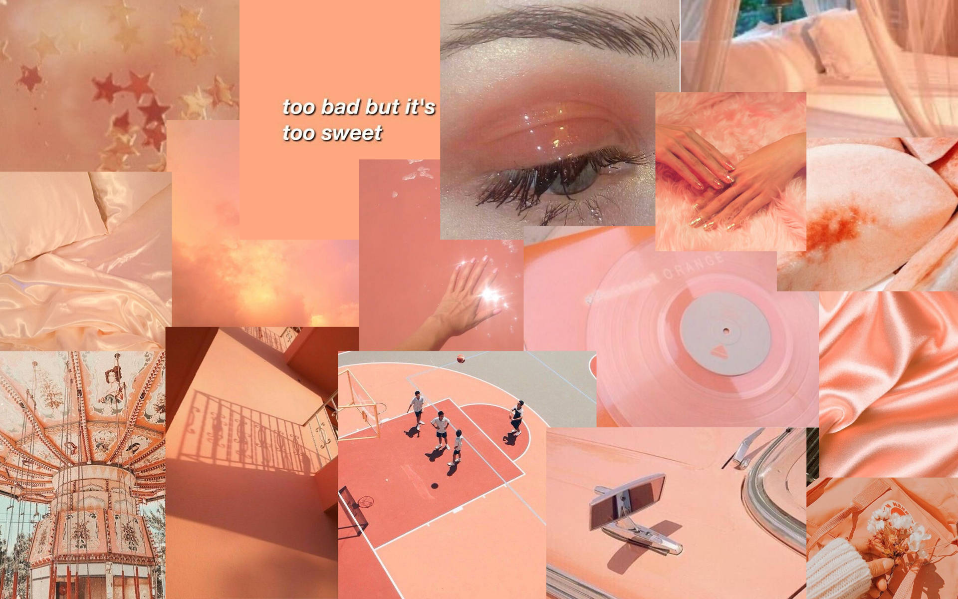 Peach aesthetic wallpaper