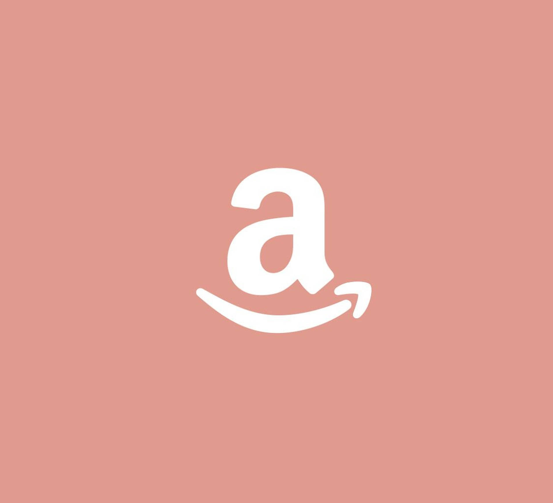 Peach Amazon Logo Wallpaper