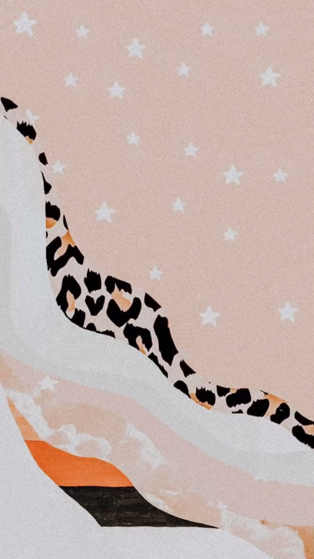 Peach Cheetah Print Wallpaper