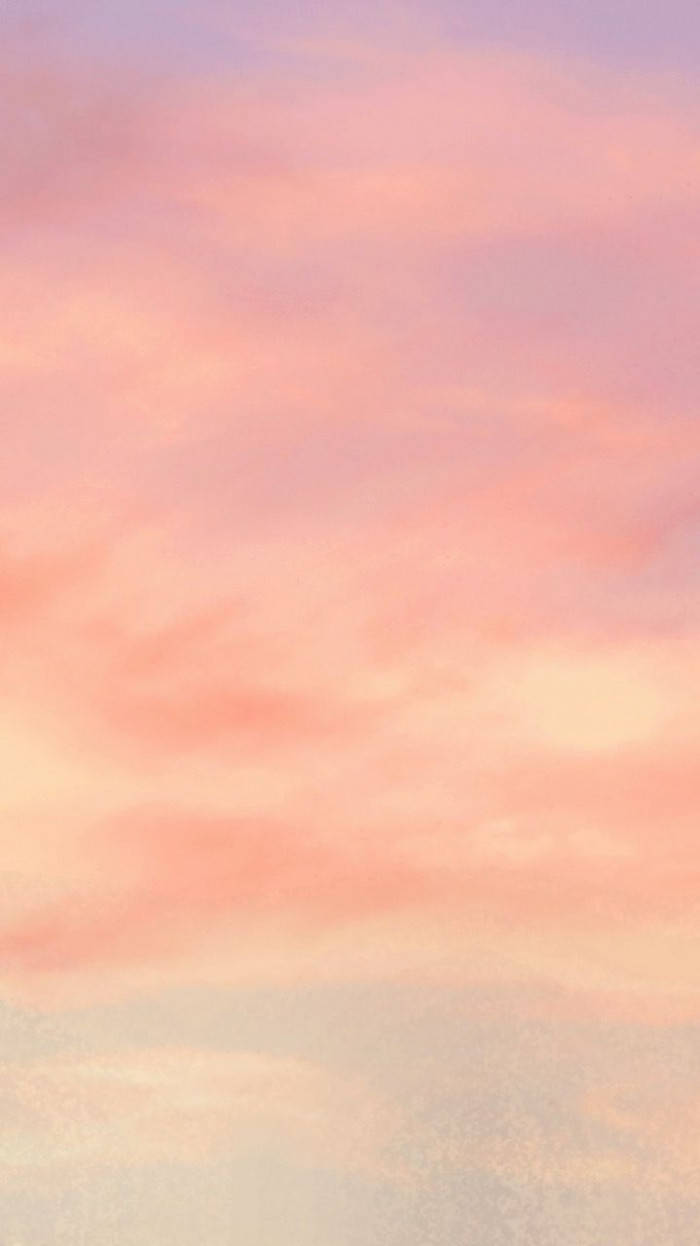 Peach Color Aesthetic Sky Wallpaper