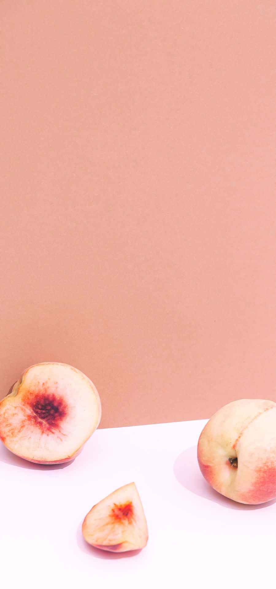 Einweiches Pfirsichfarbenes Hintergrundbild - Zart Und Elegant