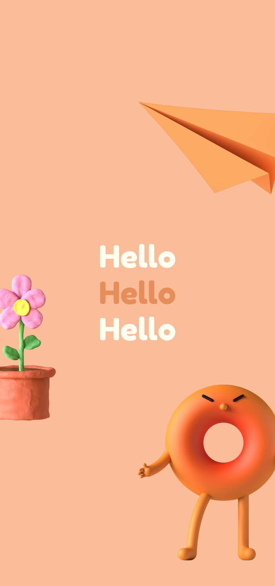 A Warm Peach Color Background