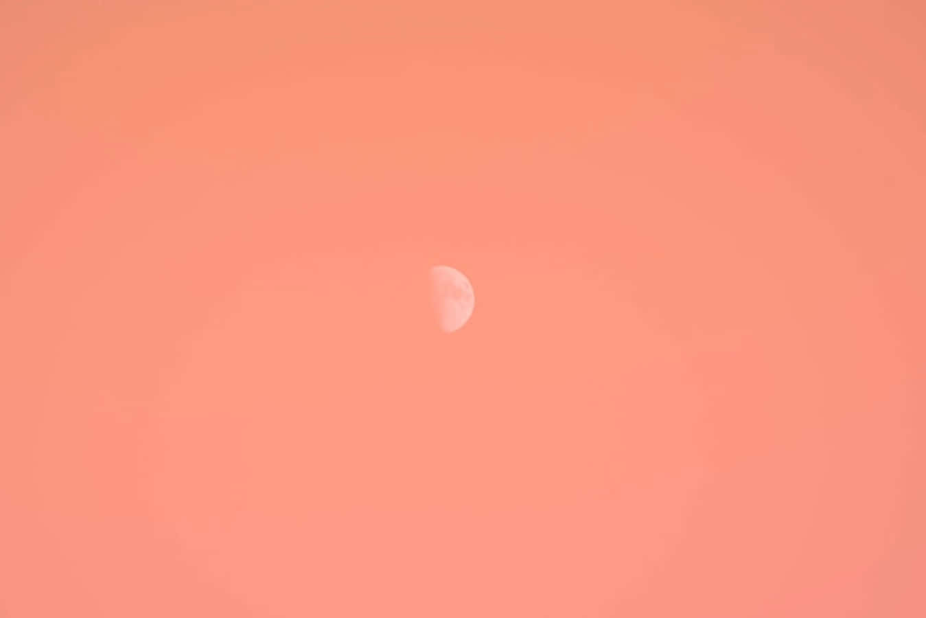 Måne Fersken Farve Billede Tapet
