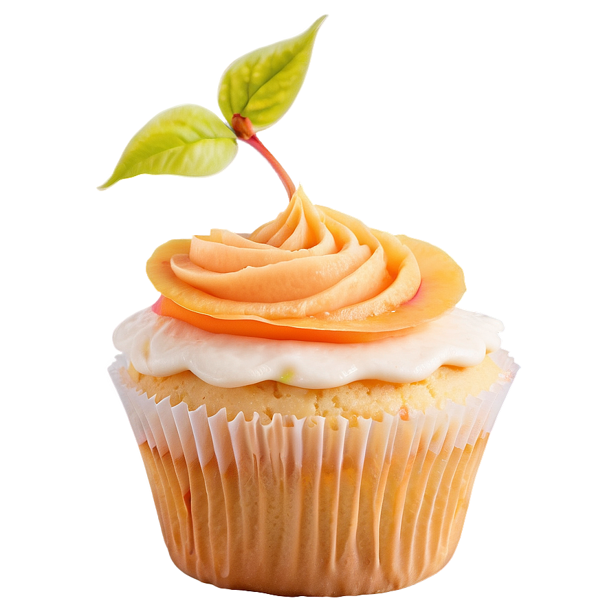 Peach Cupcakes Png Koe39 PNG