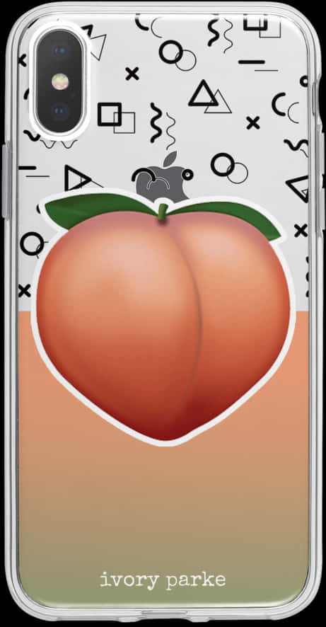 Peach Design Phone Case PNG