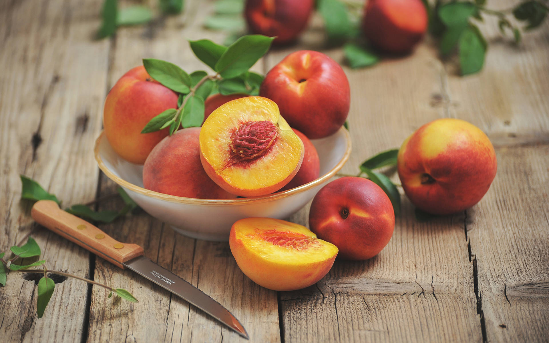 Peach Fruit Nectarine 4k Wallpaper