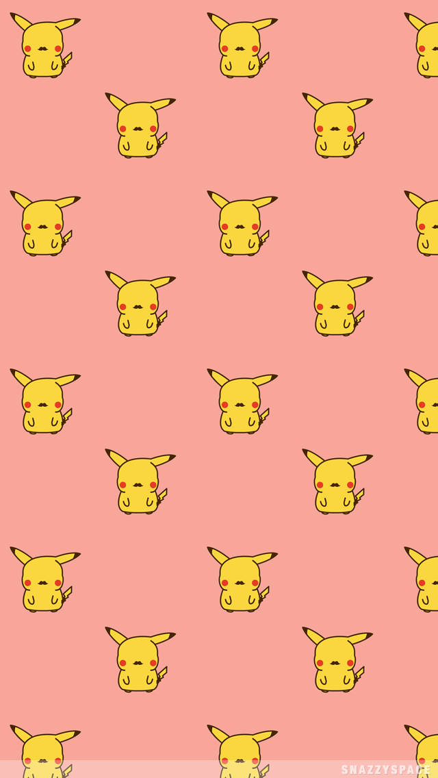 Peach Pikachu iPhone Wallpaper