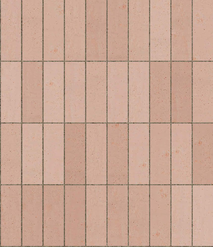 Peach Tiled Floor Texture Wallpaper