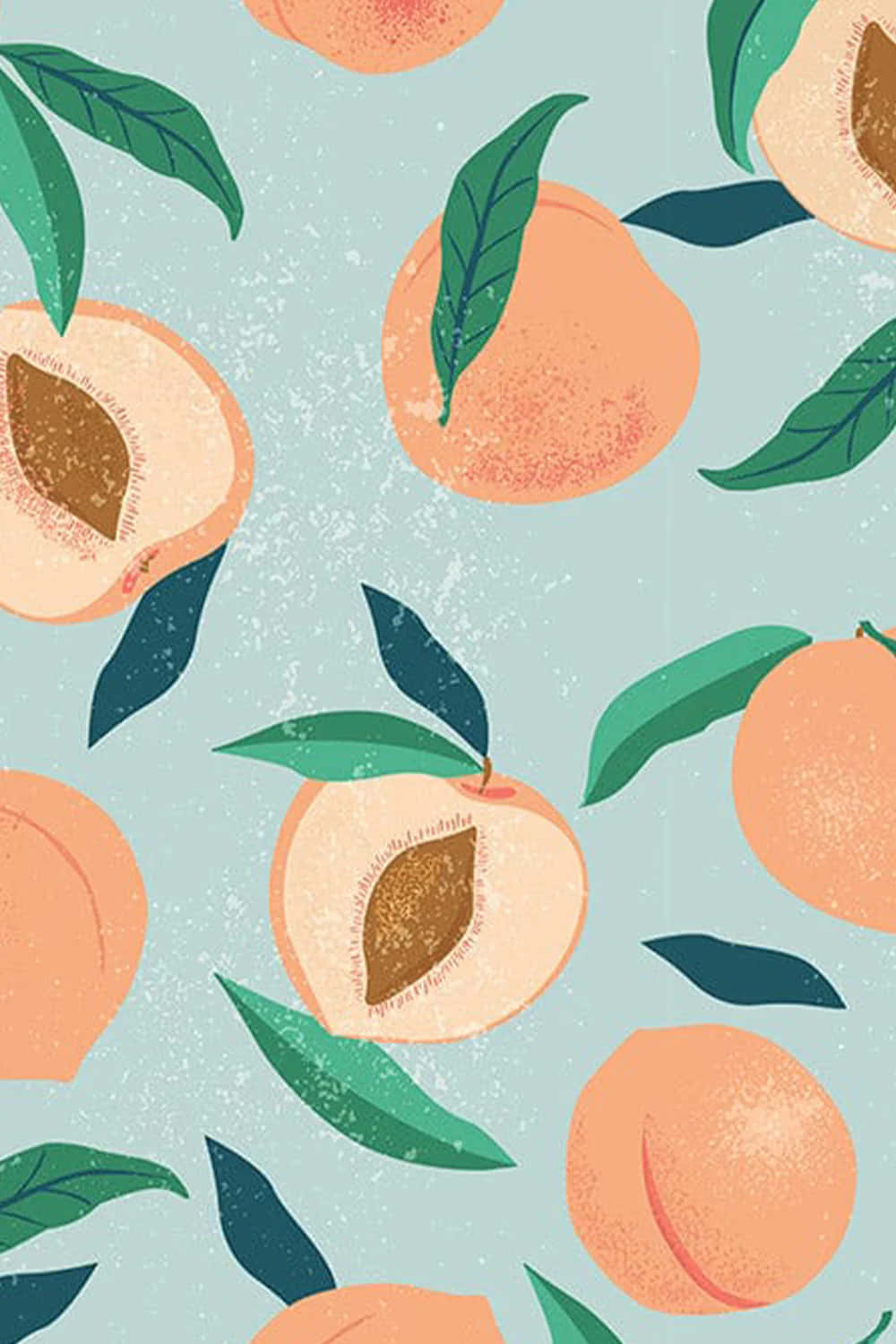 Peachy Pattern Aesthetic.jpg Wallpaper