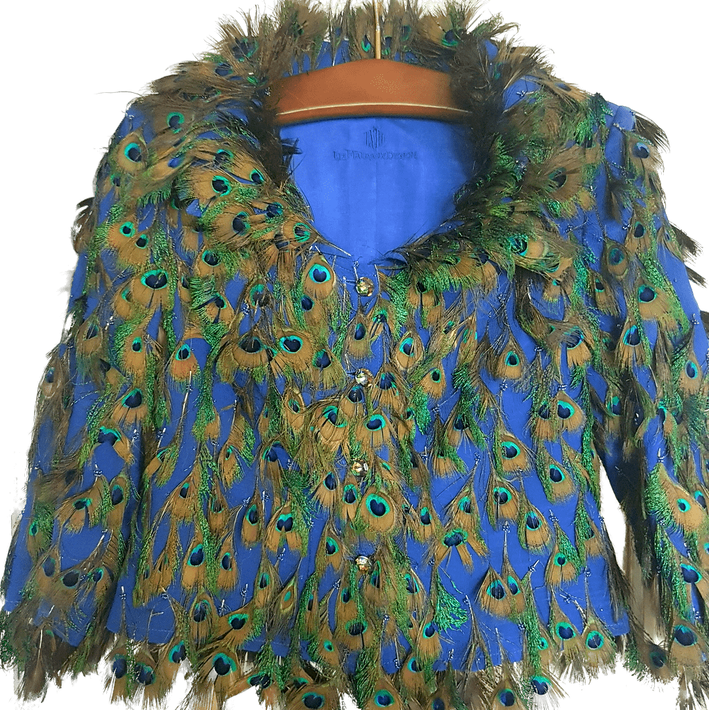 Peacock Feather Cape Creation PNG