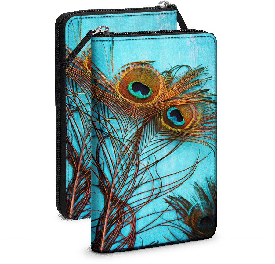 Peacock Feather Pattern Wallets PNG