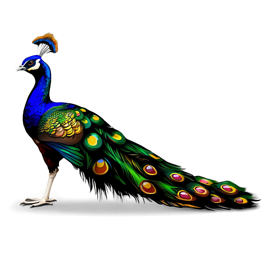 Peacock Tail Display Png Vfp88 PNG