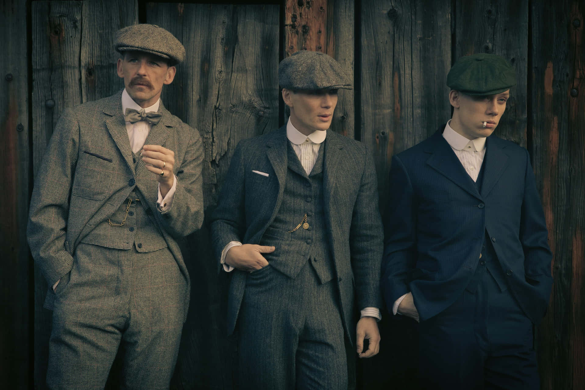 Tommy Shelby and his gang of Birmingham's Peaky Blinders