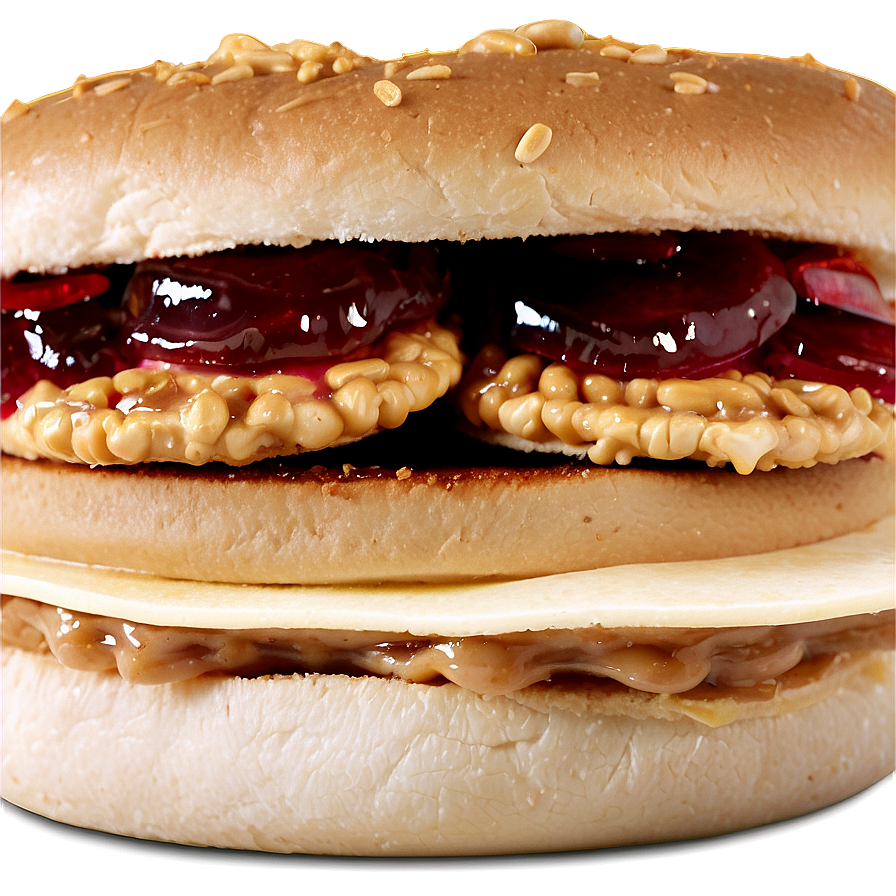 Peanut Butter And Jelly Burger Png Aca2 PNG