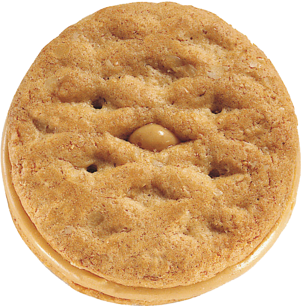 Peanut Butter Cookie Top View PNG