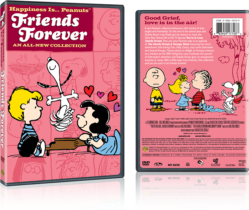 Peanuts Friends Forever D V D Cover PNG