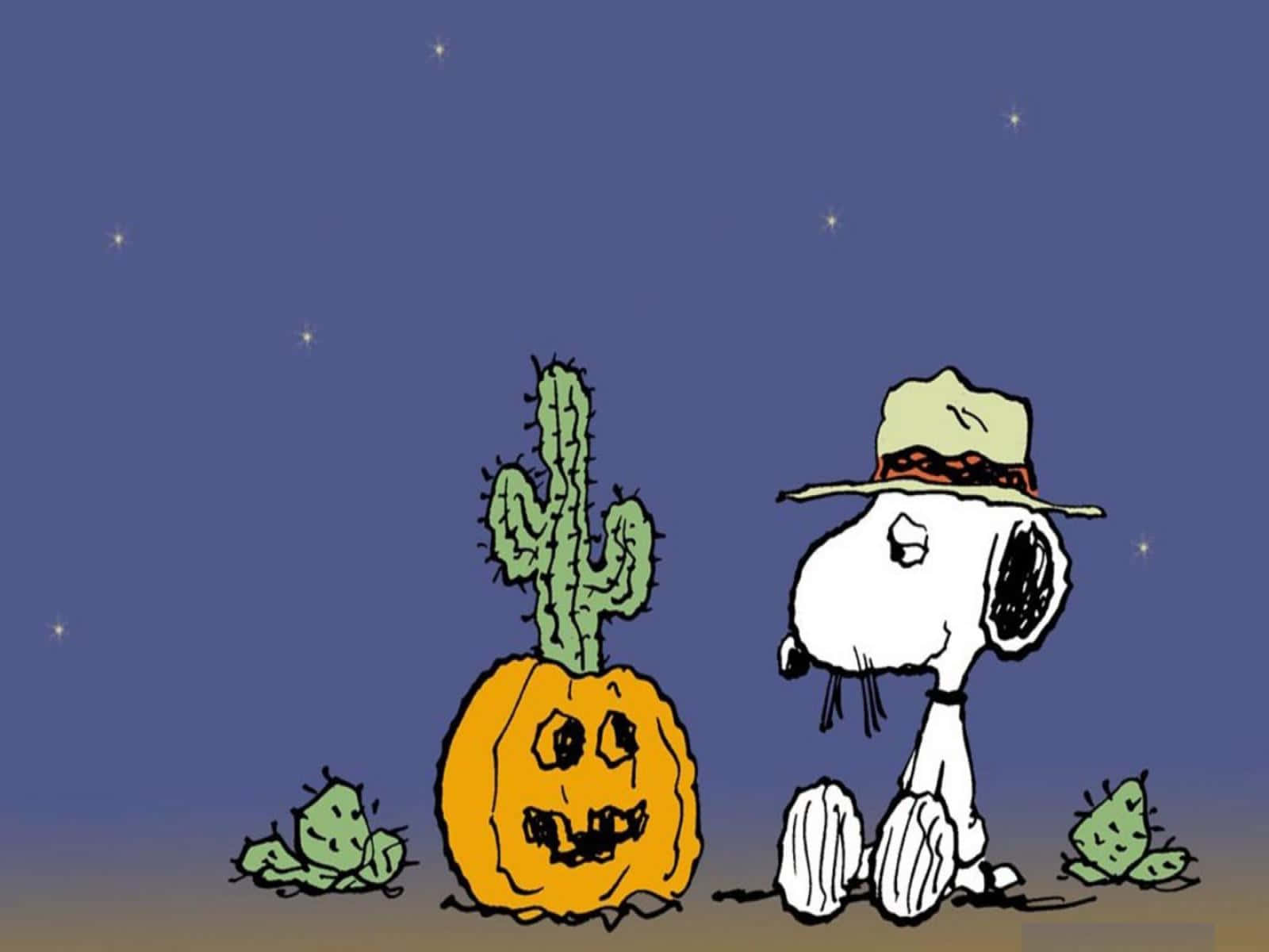 "Celebrate the Spooky Season with Peanuts!" Wallpaper