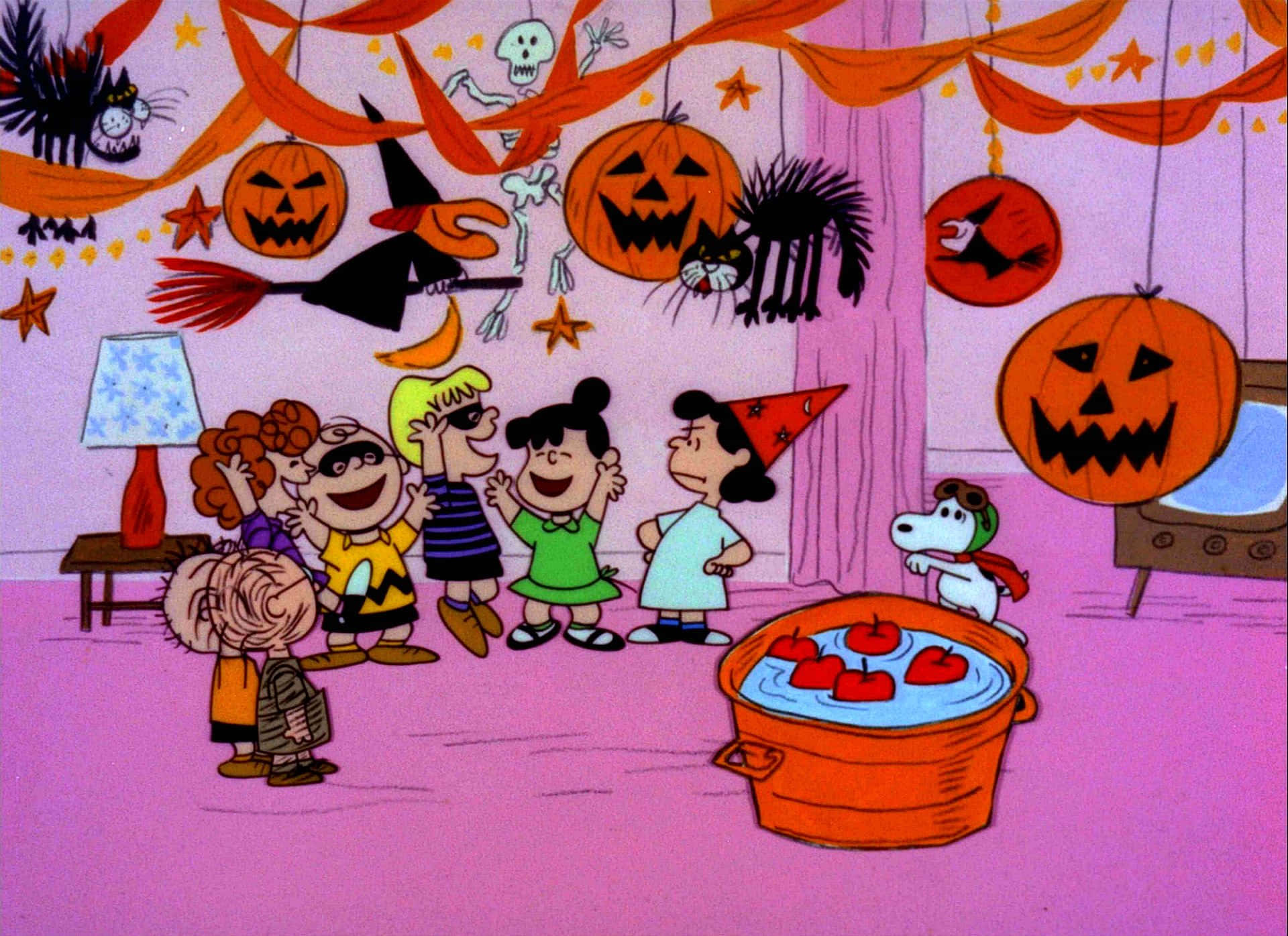 ¡celebrandoun Terrorífico Halloween De Peanuts! Fondo de pantalla