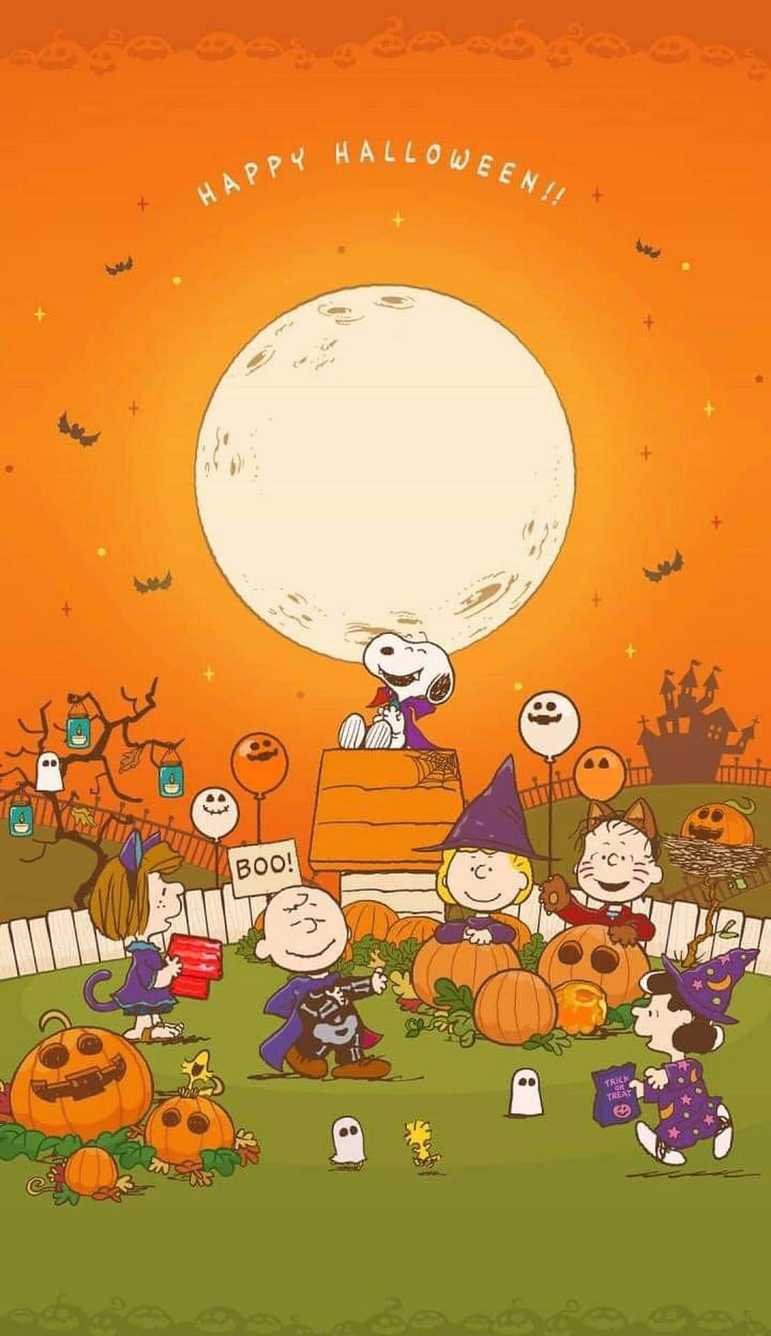 Fejr Halloween med Peanuts-holdet! Wallpaper