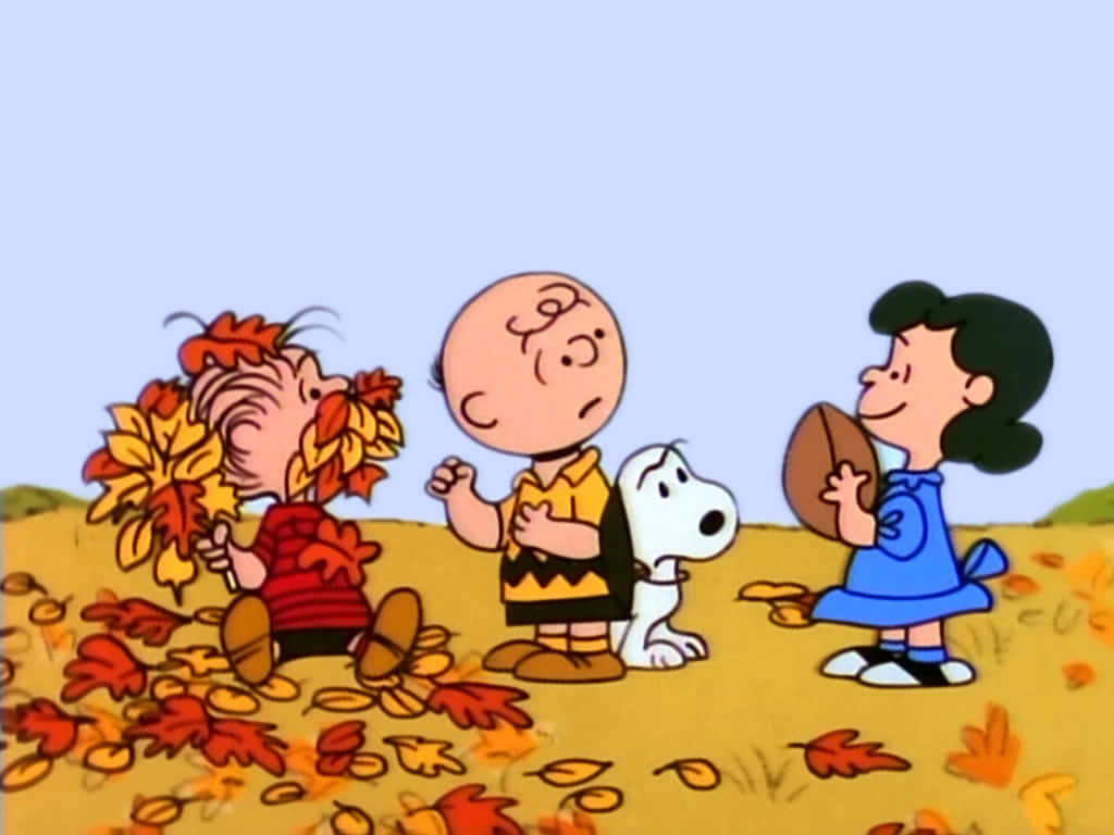 Fejrer Halloween med Peanuts-gængen! Wallpaper