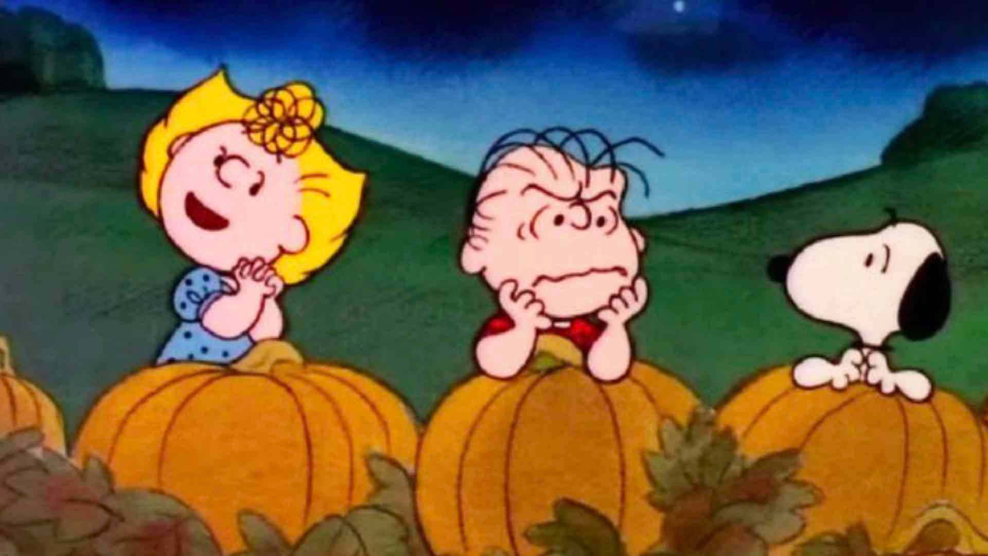 Charlie Brown, Snoopy and their friends celebrate Halloween! Wallpaper