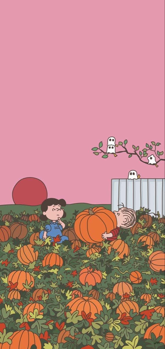 Fejr Halloween med Peanuts-banden! Wallpaper