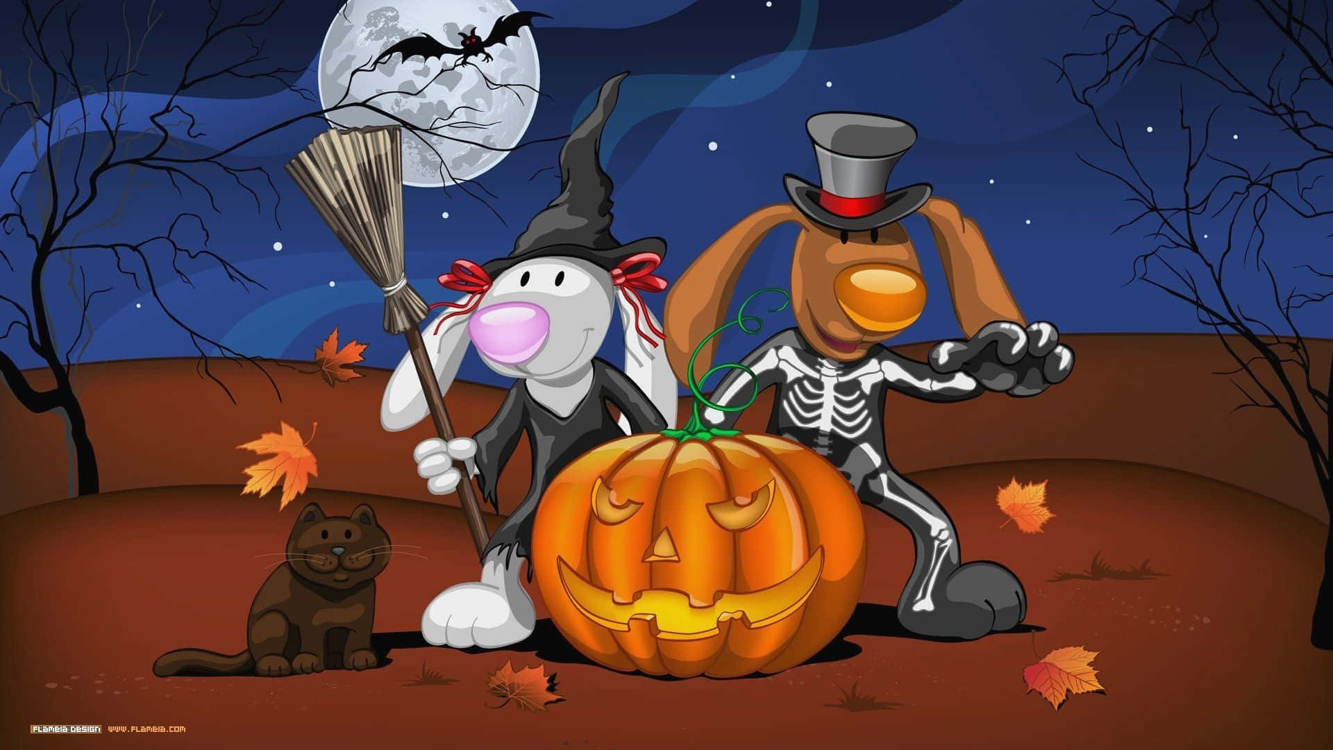Celebrate Halloween with the Peanut's gang! Wallpaper