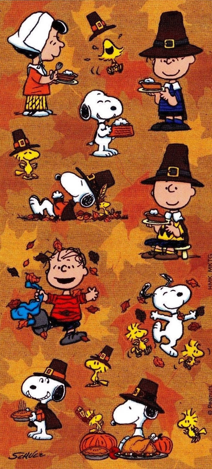 Peanuts Thanksgiving Artwork Wallpaper