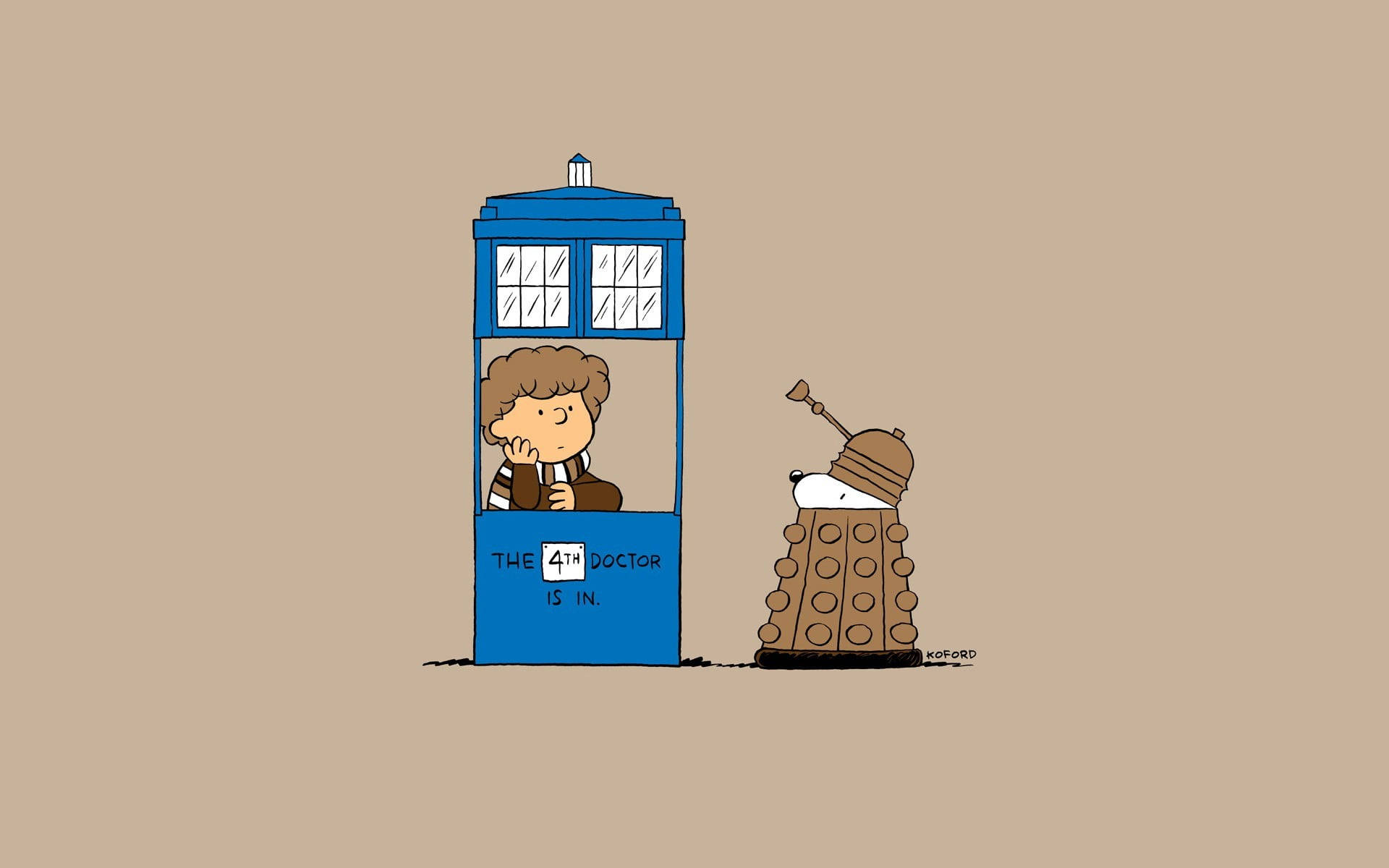 Peanuts X Doctor Who Wallpaper