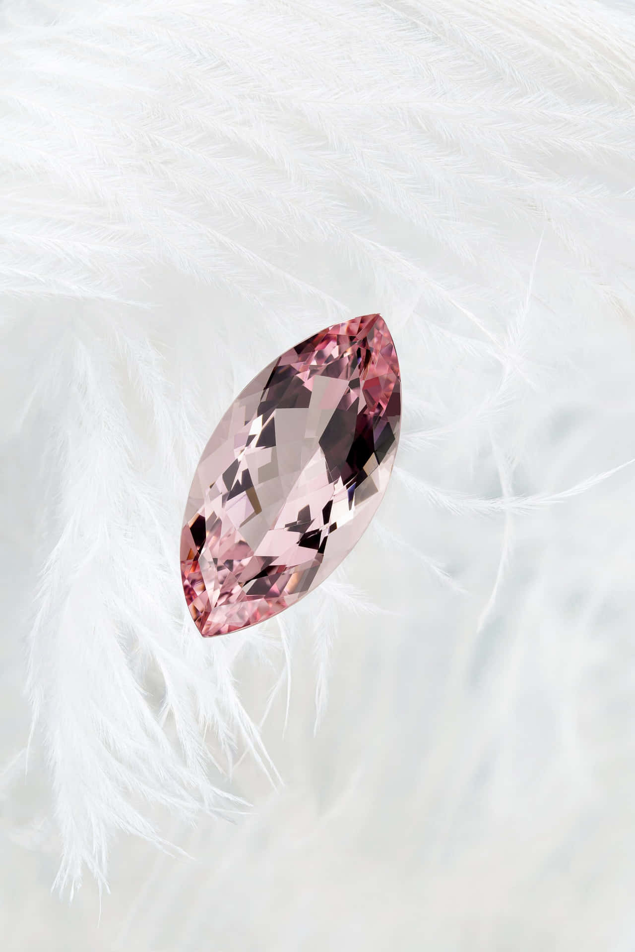 Pear Cut Pink Diamond Gemstone Wallpaper